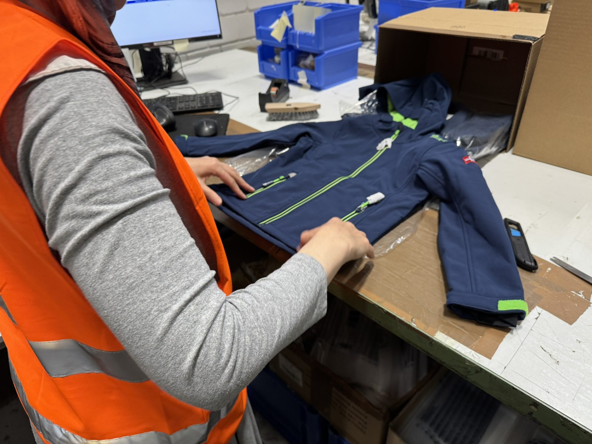 Quality inspection of a garment before shipment